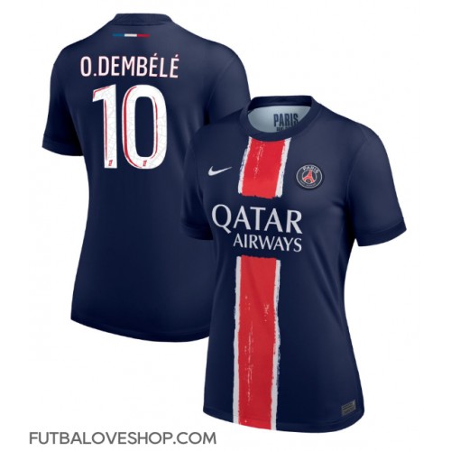 Dres Paris Saint-Germain Ousmane Dembele #10 Domáci pre Ženy 2024-25 Krátky Rukáv